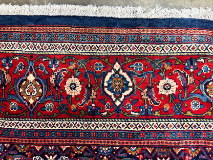 10'5"x14' Hand-Knotted 100% Wool Pile All-over Herati Rug