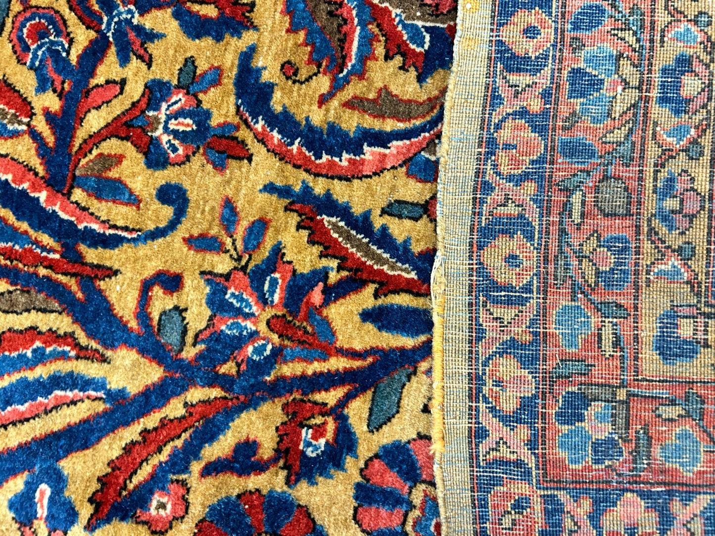 8'8"x11'9" Collector Antique 100% Wool Pile Sarouke Rug