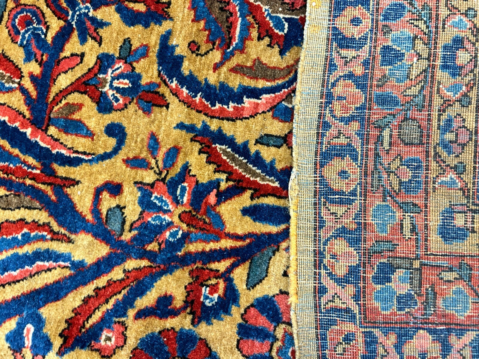 8'8"x11'9" Collector Antique 100% Wool Pile Sarouke Rug