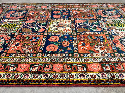 3'5"x5'2" Hand-Knotted 100% Lamb Wool Bakhtiarie Carpet - Area Rug