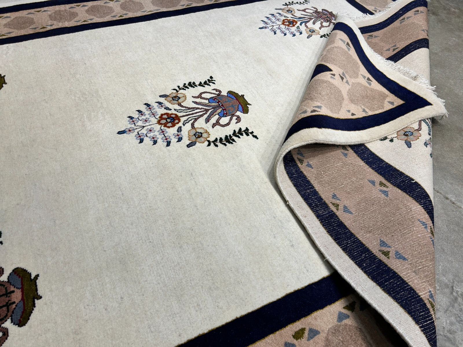 6'4"x9'5" Hand-Knotted 100% Wool Carpet - Gabeh Area Rug