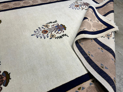 6'4"x9'5" Hand-Knotted 100% Wool Carpet - Gabeh Area Rug