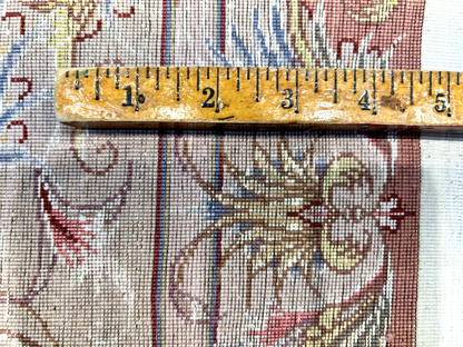 6'7"x9'9" Fine Hand-Knotted Wool & Silk Blend Tabrize Carpet - Area Rug