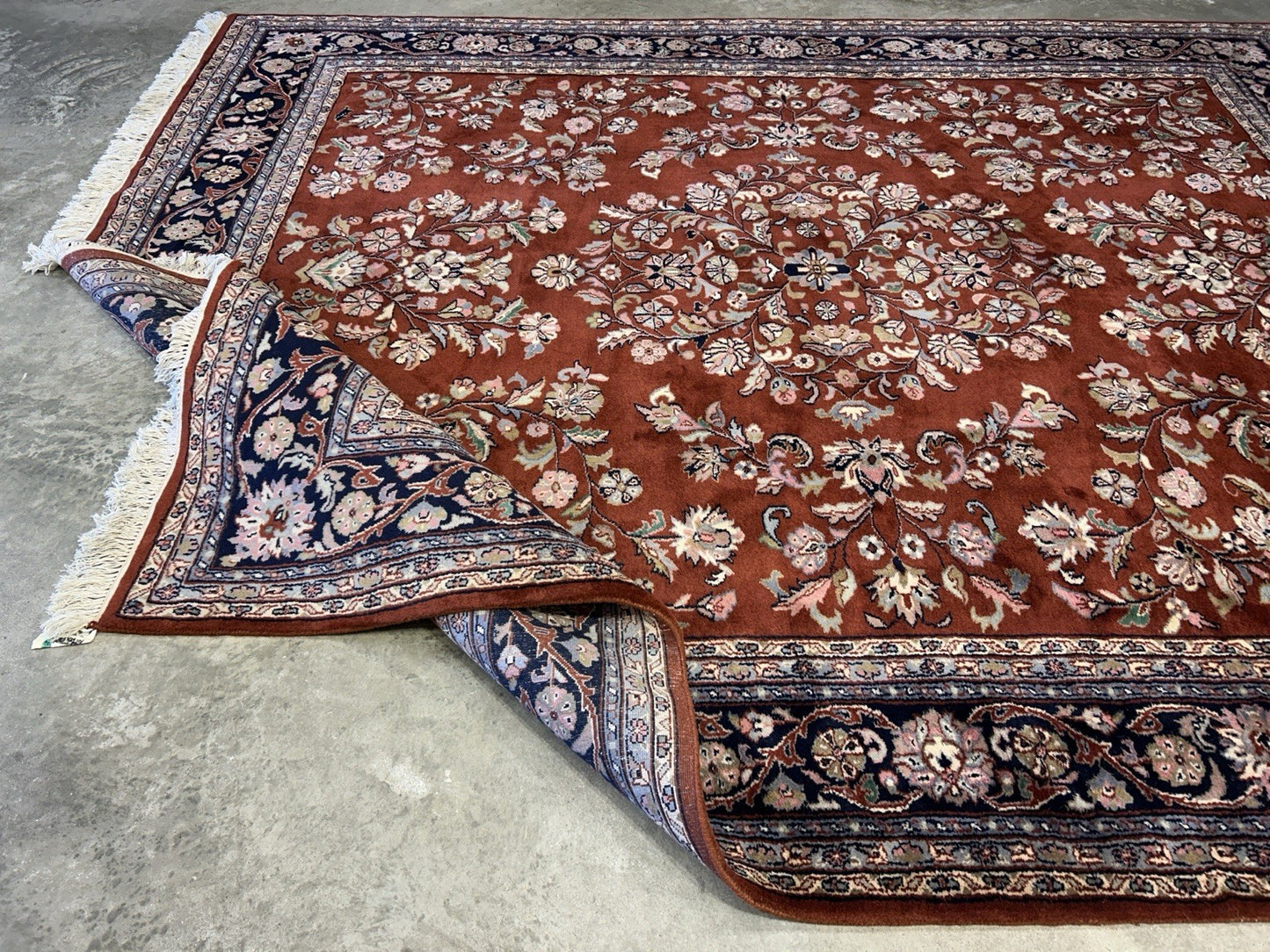 8’1”x9’11” Hand-Knotted 100% Wool Pile Oriental Area Rug - Carpet