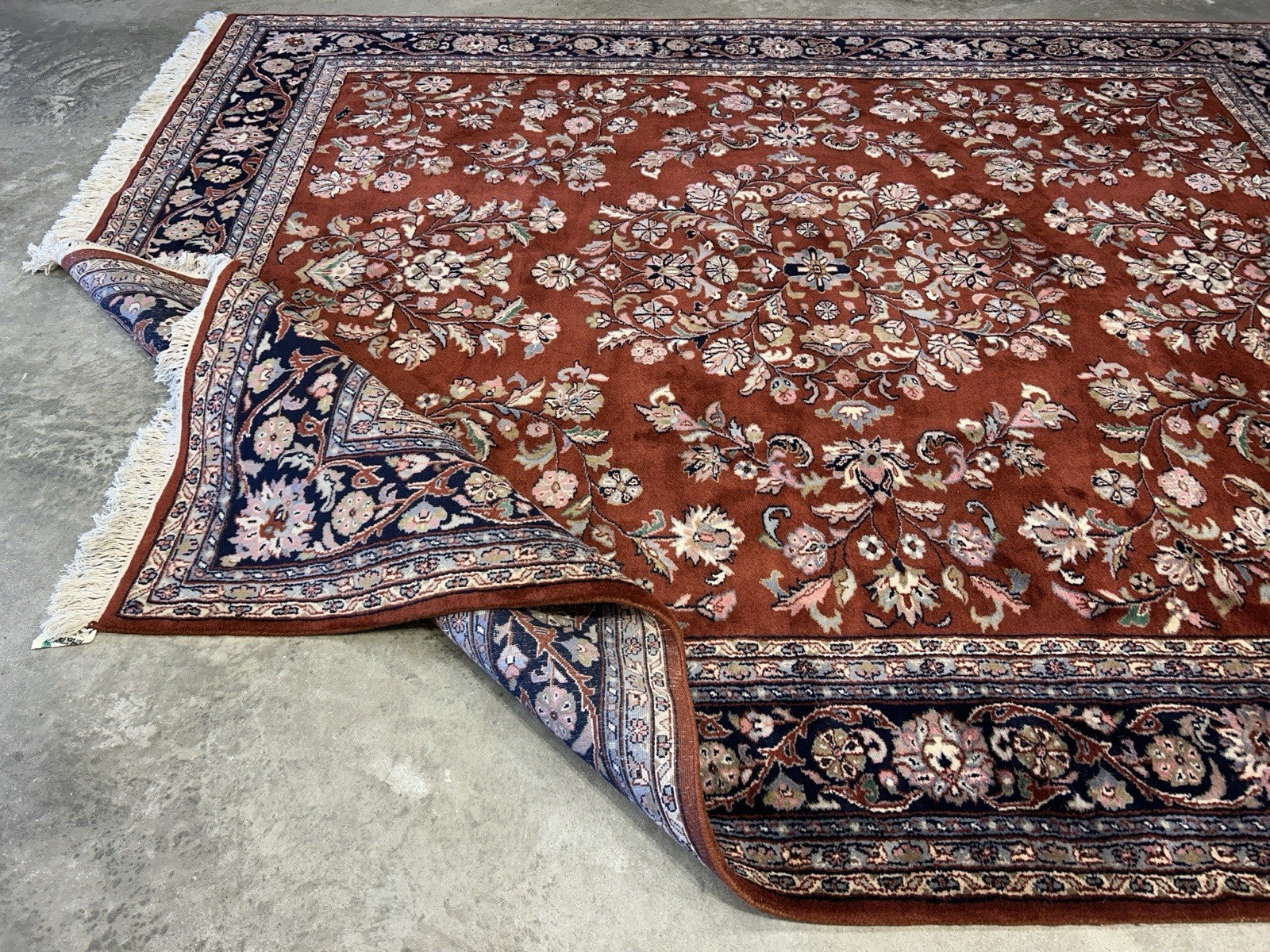 8’1”x9’11” Hand-Knotted 100% Wool Pile Oriental Area Rug - Carpet