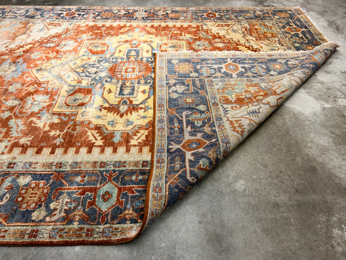 8'10" x 11'8" Hand-Knotted 100% Wool Carpet - Herize Design Area Rug