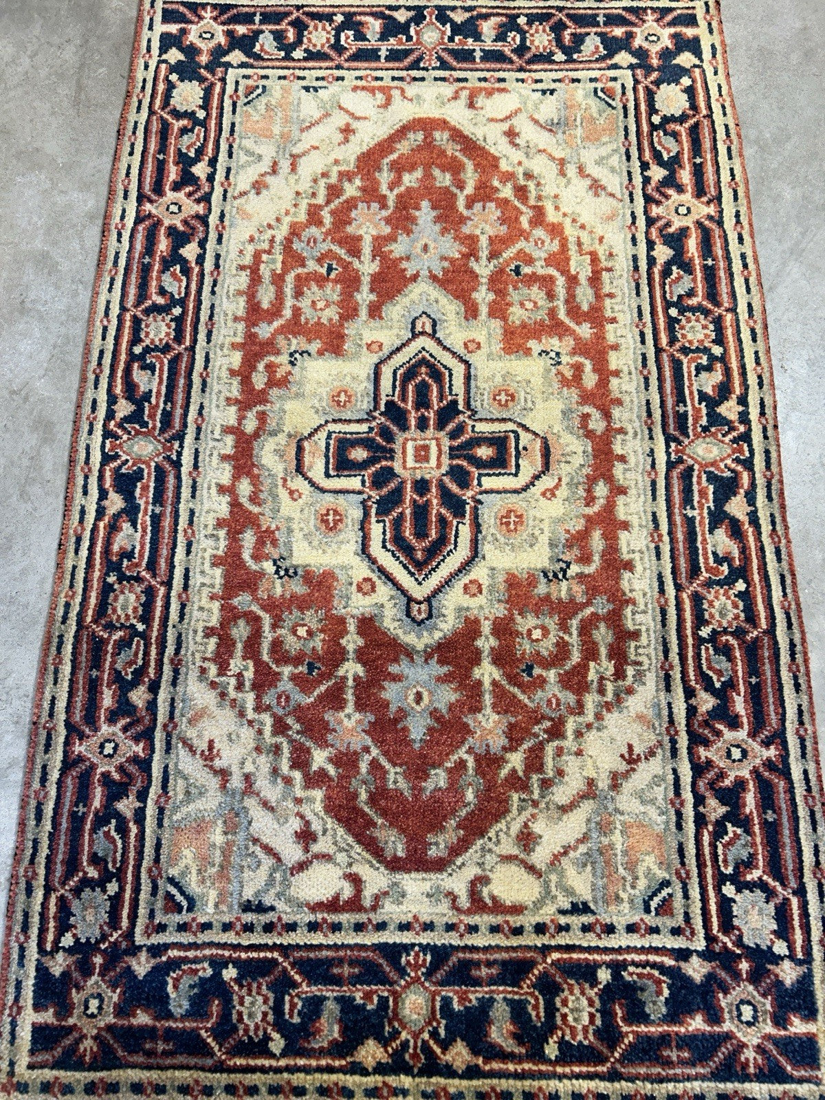 3’1"x5’1" Hand-Knotted 100% Wool Indoserapi Area Rug - Carpet