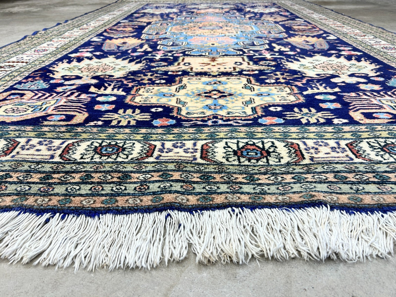 6'x9'10" Hand-Knotted 100% Wool Pile Ardabile Carpet - Area Rug