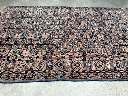 3'4"x5'3" Antique Hand-Knotted 100% Wool Pile Taky Bokhara Rug