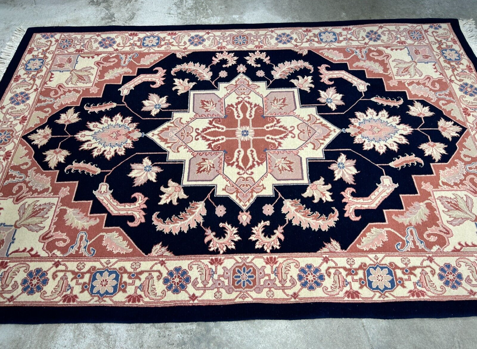 6'x 9' Hand-Knotted 100% Wool Carpet - Herize Design Area Rug