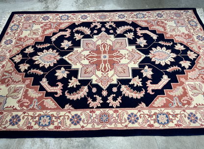 6'x 9' Hand-Knotted 100% Wool Carpet - Herize Design Area Rug