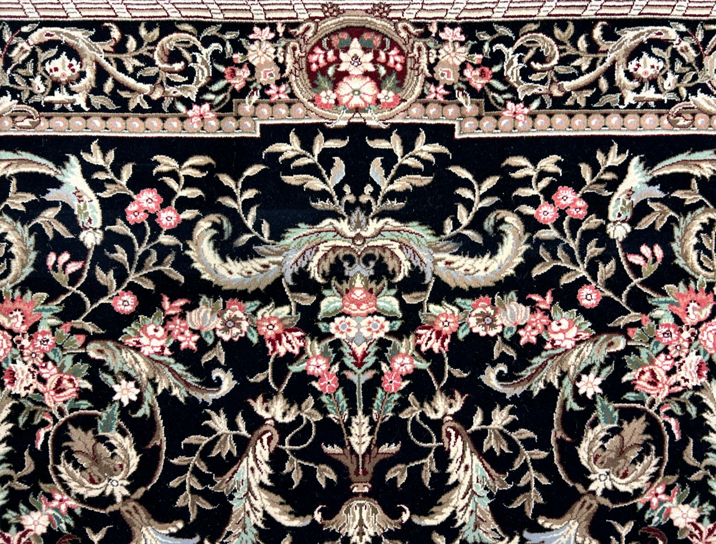 5'6"x8'6'' Hand-Knotted 100% Wool Pile Sino-Persiane Area Rug - Area Carpet