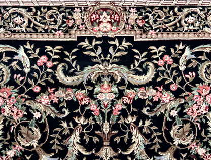 5'6"x8'6'' Hand-Knotted 100% Wool Pile Sino-Persiane Area Rug - Area Carpet