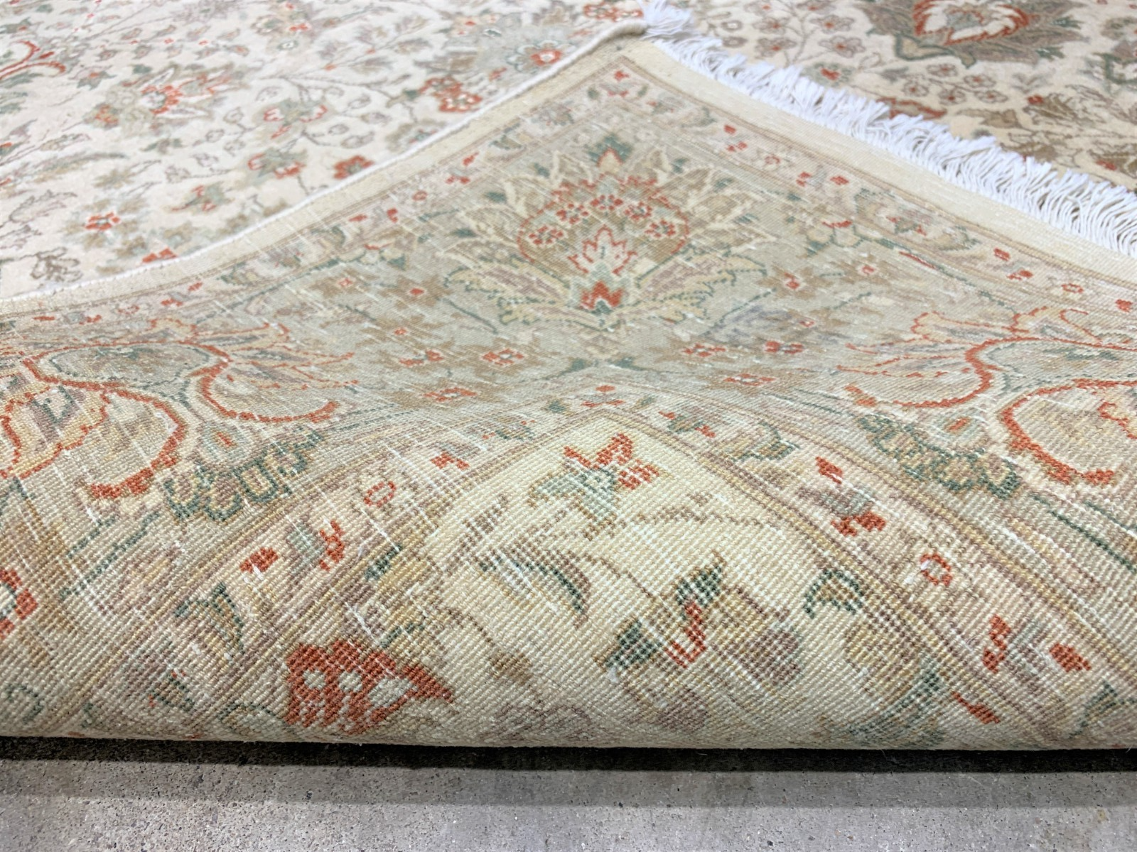 4'0"x6'0" Very-Fine Hand-Knotted 100% Wool Pile Pakpersia Area Rug