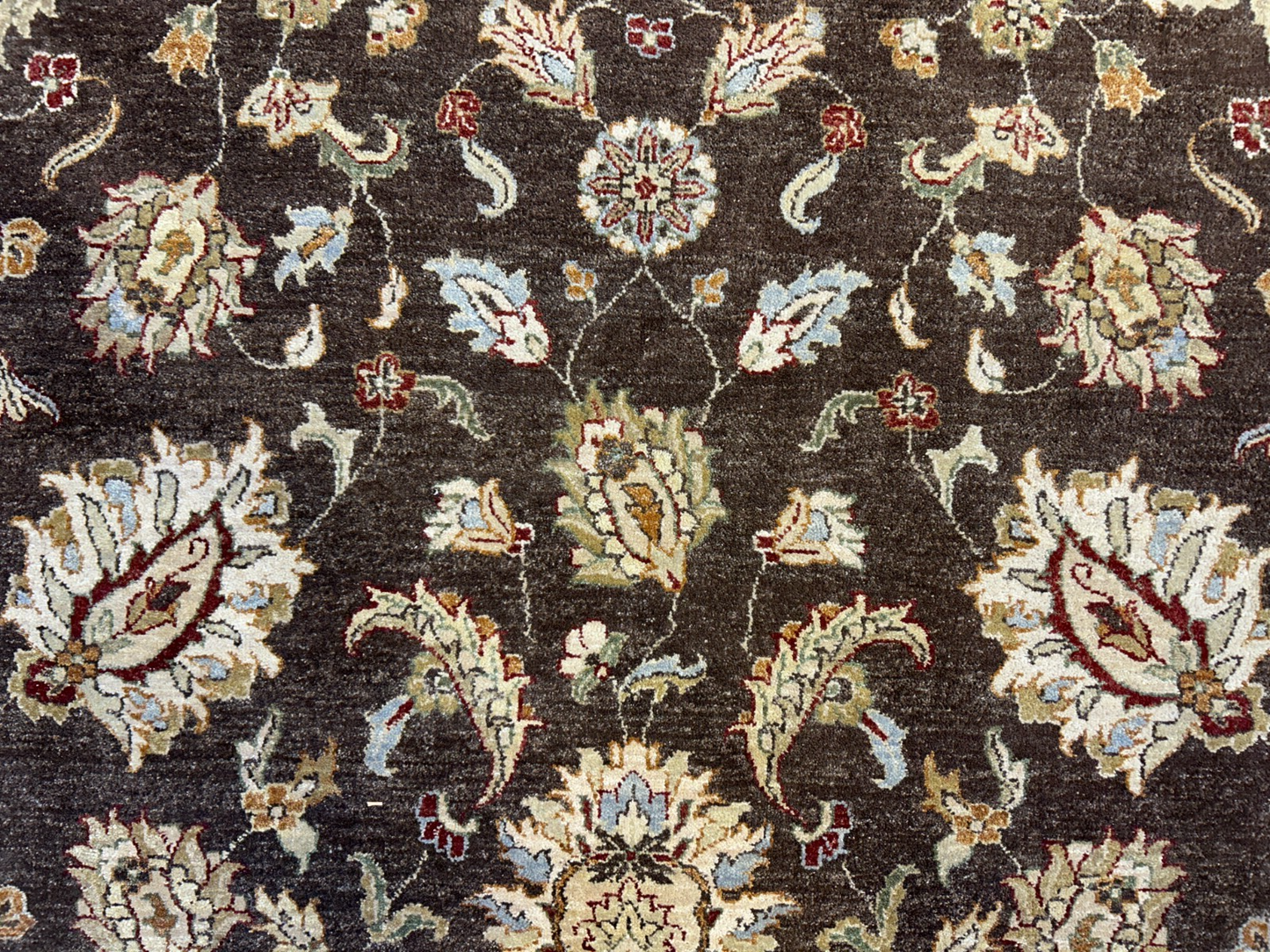 9'x11'10" Hand-Knotted 100% Wool Pile Pishawar Rug