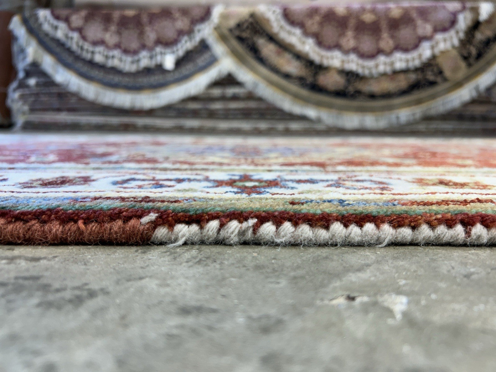 3’x4’11” Hand-Knotted 100% Wool Indoserapi Area Rug - Carpet