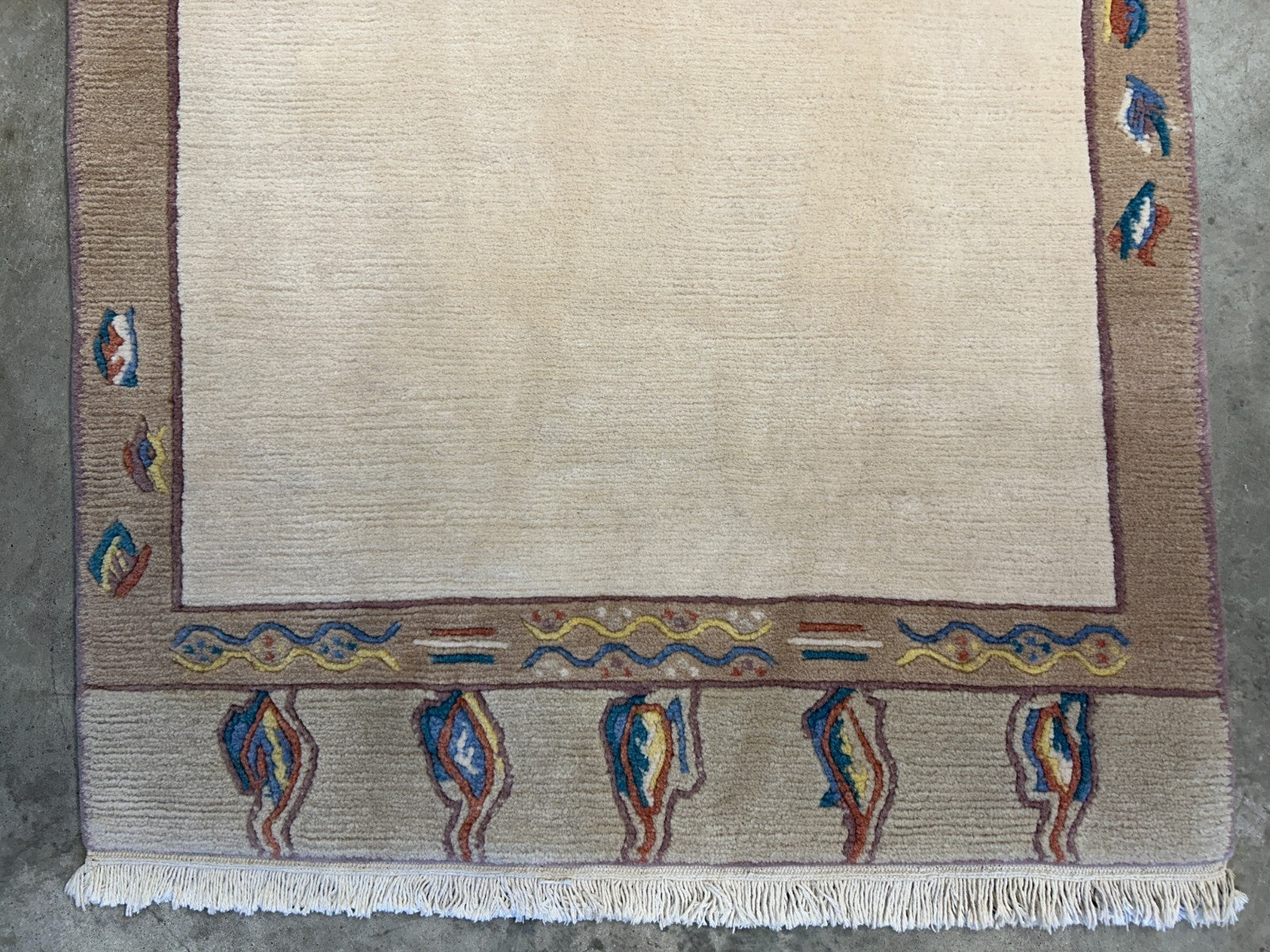 3'x5'3" Hand-Knotted 100% Wool Pile Nepali Area Rug - Carpet