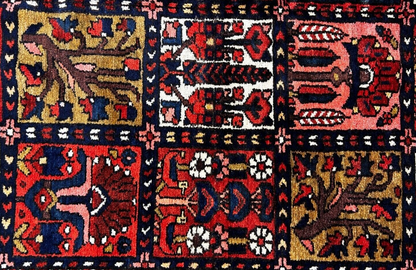 5'4" x 10'4"  Hand-Knotted 100% Wool Pile Bakhtiarie Area Rug