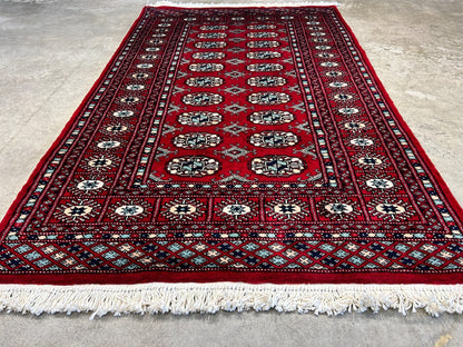3'x5' Hand-Knotted 100% Wool Pile Bokhara Rug