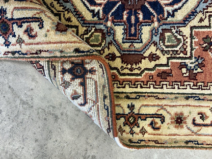 3’x5’ Hand-Knotted 100% Wool Indoserapi Area Rug - Carpet