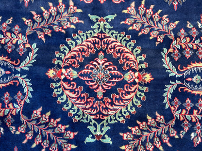 8'9"x12'1" Hand-Knotted 100% Wool Pile IndoSarouke Rug