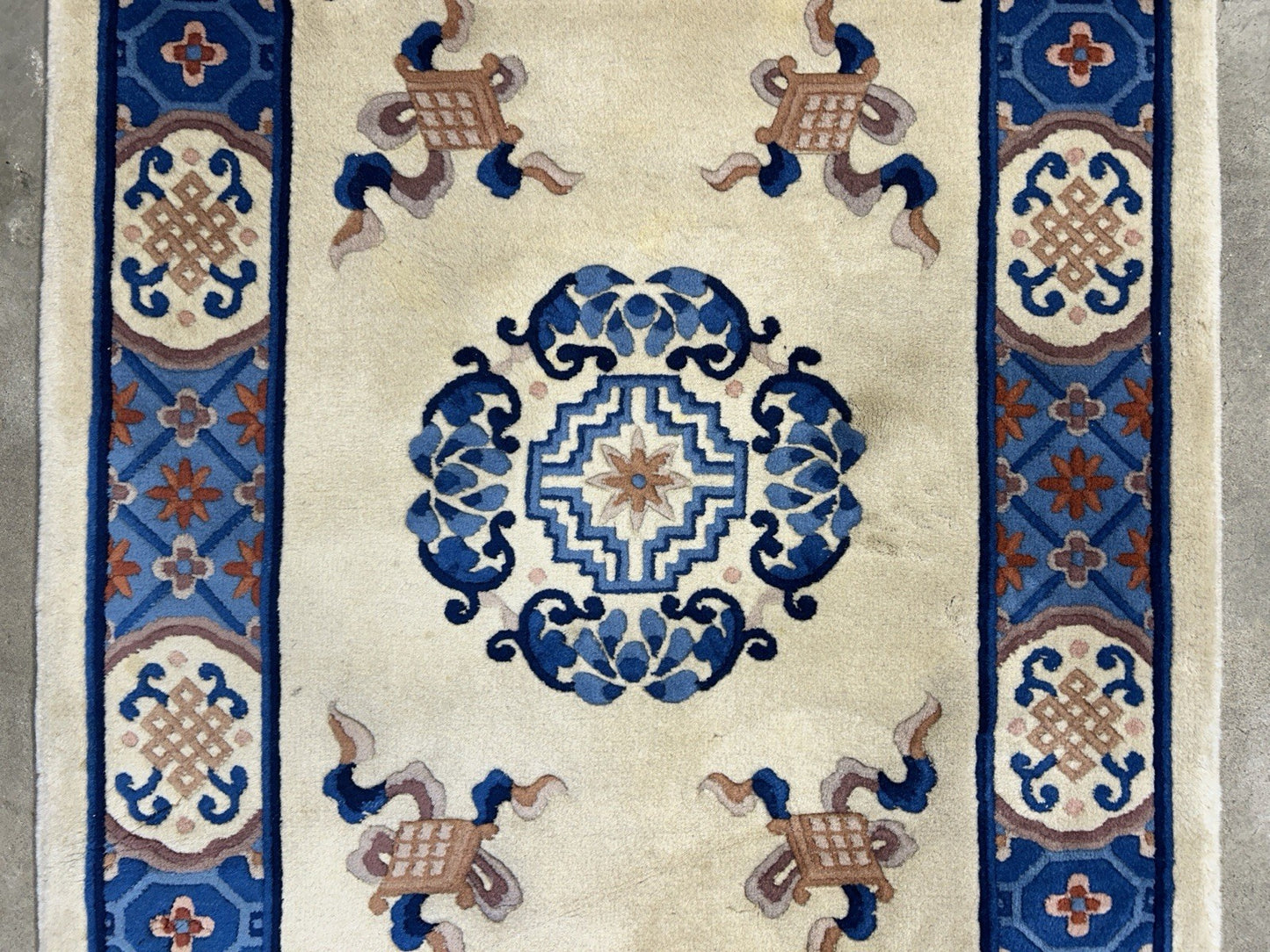 3’1”x5’2” Hand-Knotted 100% Wool Pile Oriental Area Rug - Carpet