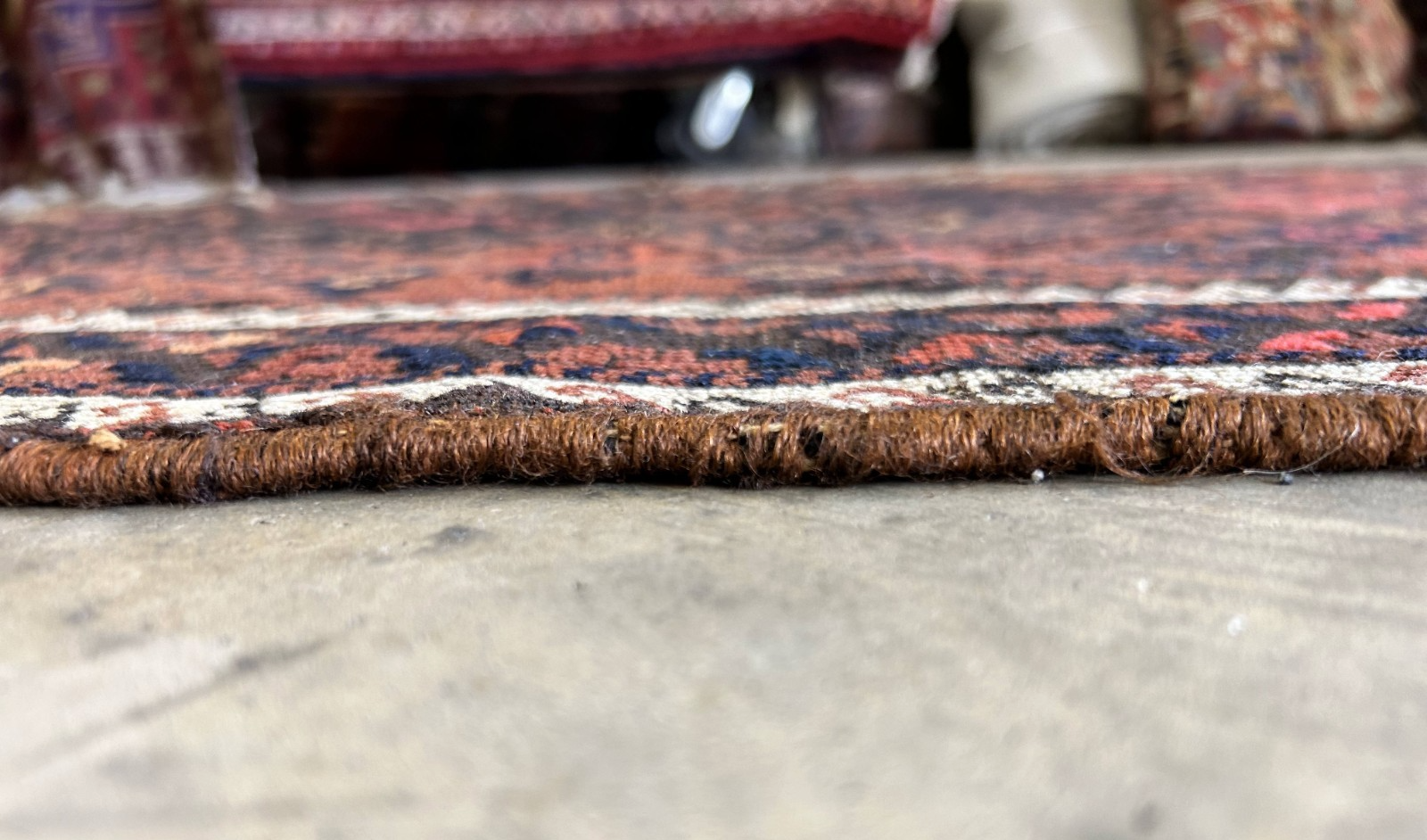 3'5"x5'9" Antique Hand-Knotted 100% Wool Senneh Area Rug - Carpet