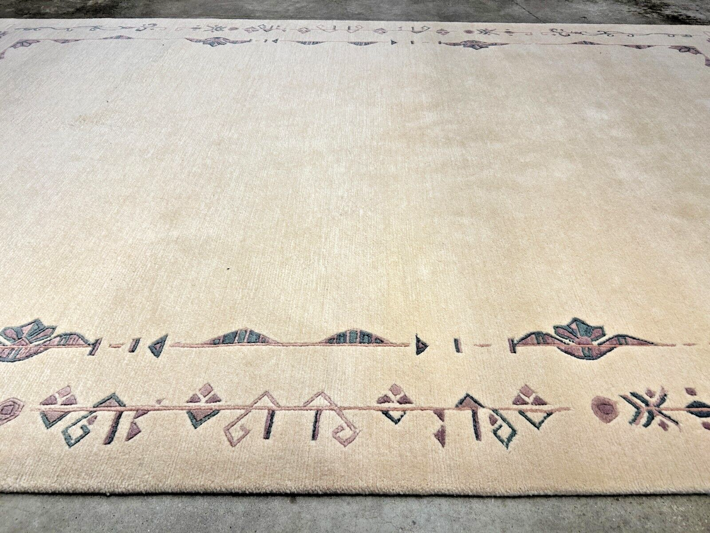 6'7"x9'10" Hand-Knotted 100% Wool Pile Indo-Nepali Carpet - Area Rug