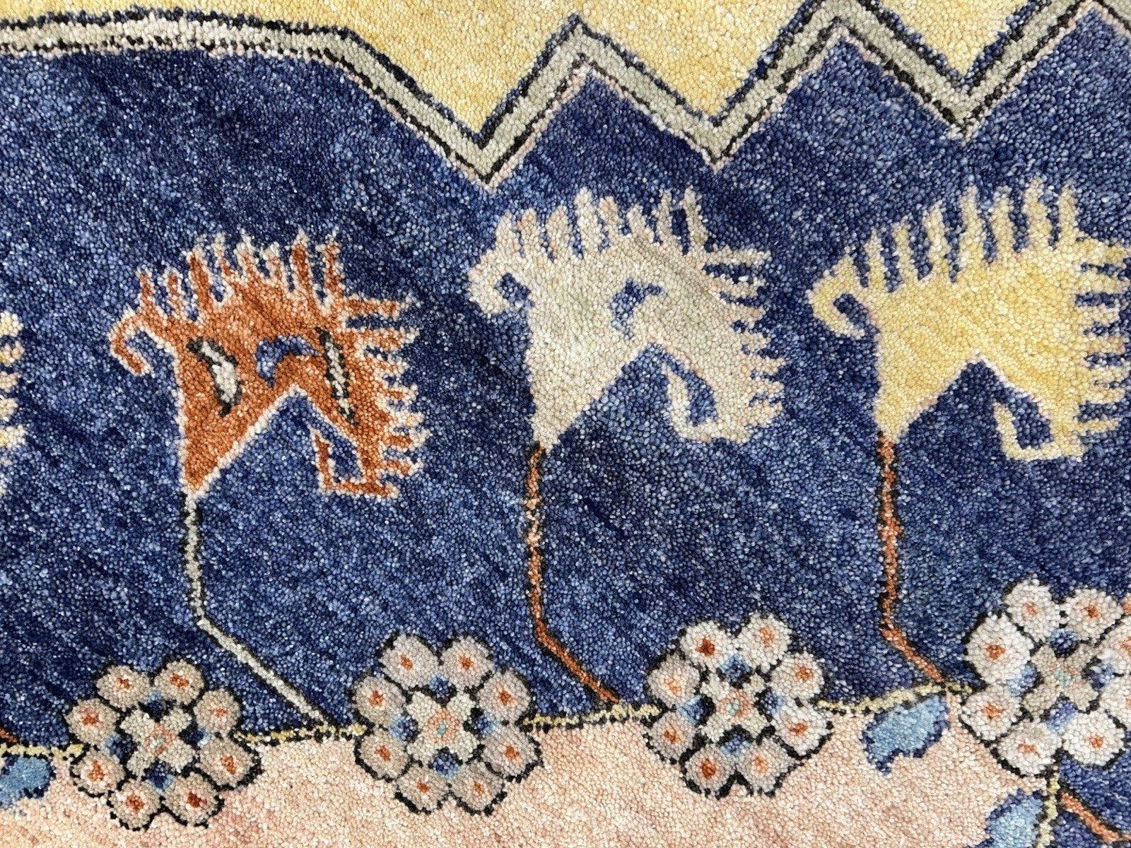 8’x10’1” Hand-Knotted 100% Wool Pile Indoserapi Area Rug - Carpet