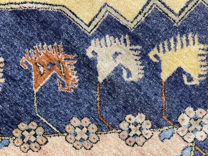 8’x10’1” Hand-Knotted 100% Wool Pile Indoserapi Area Rug - Carpet