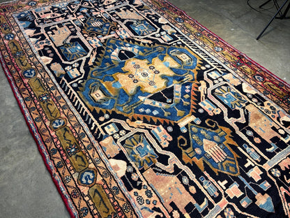 5'1" x 9'4" Hand-Knotted 100% Wool Carpet -  Hamadane Area Rug