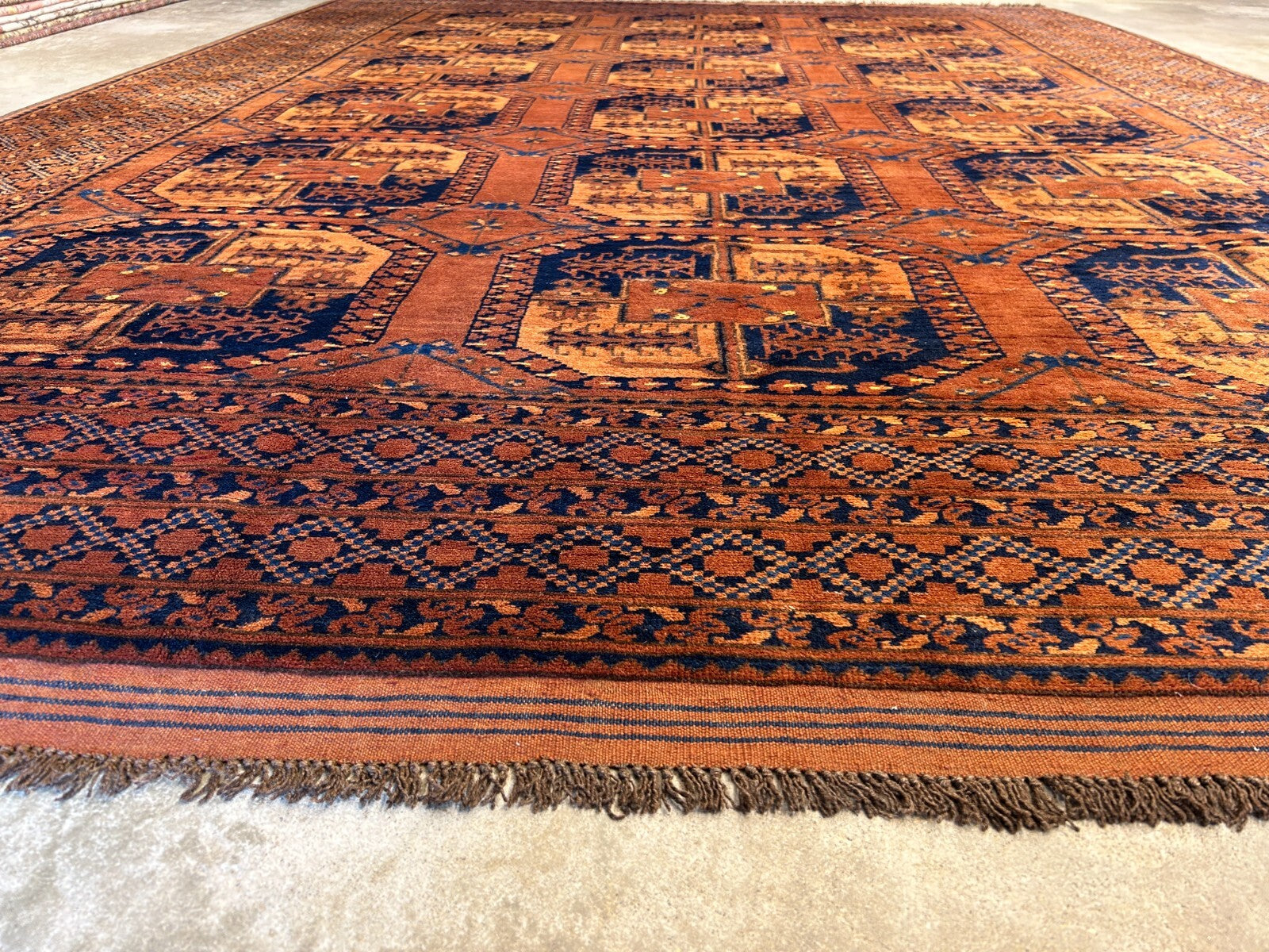 8'8"x12'1" Hand-Knotted 100%  Wool Pile Bokhara Rug