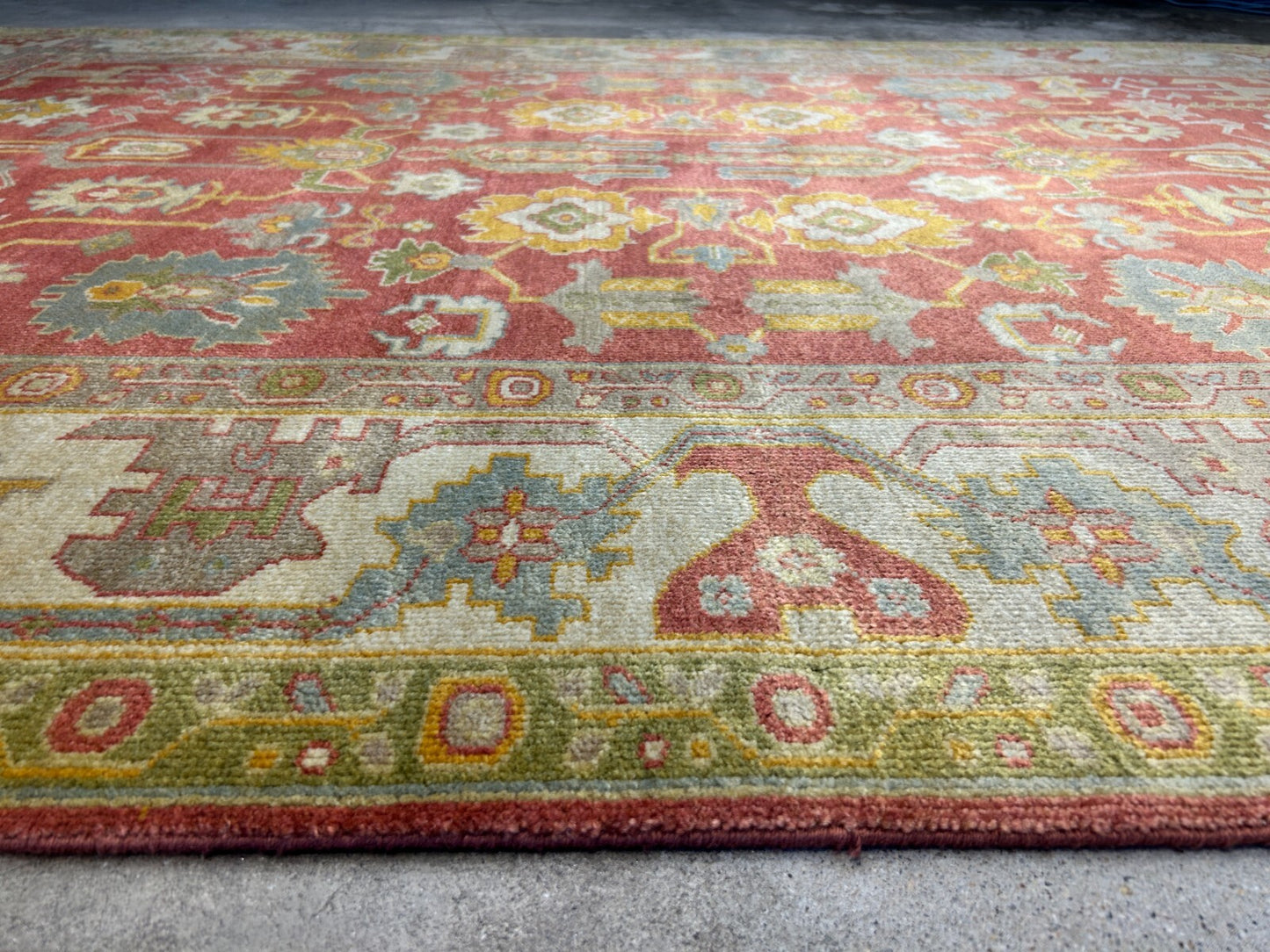 6'2"x8'11" Hand-Knotted 100% Wool Pile India-Farahane Carpet - Area Rug