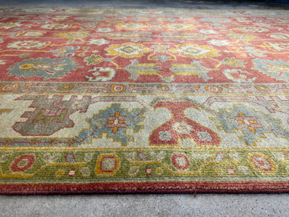 6'2"x8'11" Hand-Knotted 100% Wool Pile India-Farahane Carpet - Area Rug
