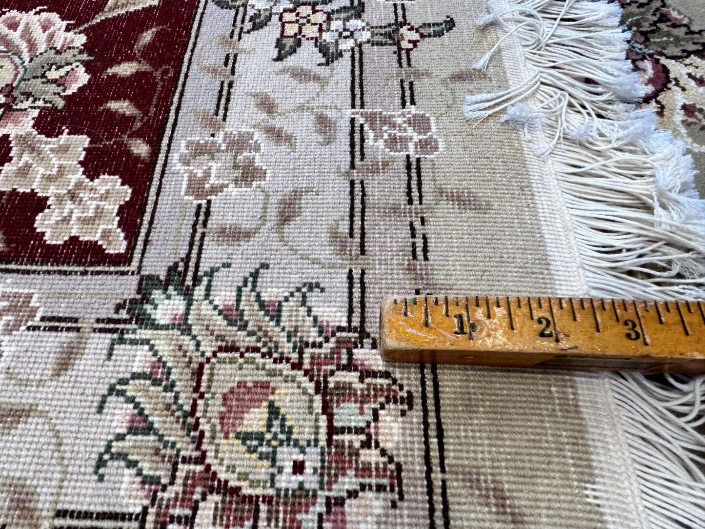 9'x12' Hand-Knotted Wool & Silk Pile Sinopersian Carpet - Area Rug