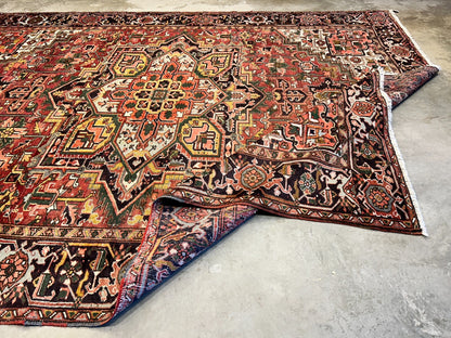 9'7"x12'8" Hand-Knotted 100% Lamb Wool Herize Carpet - Area Rug