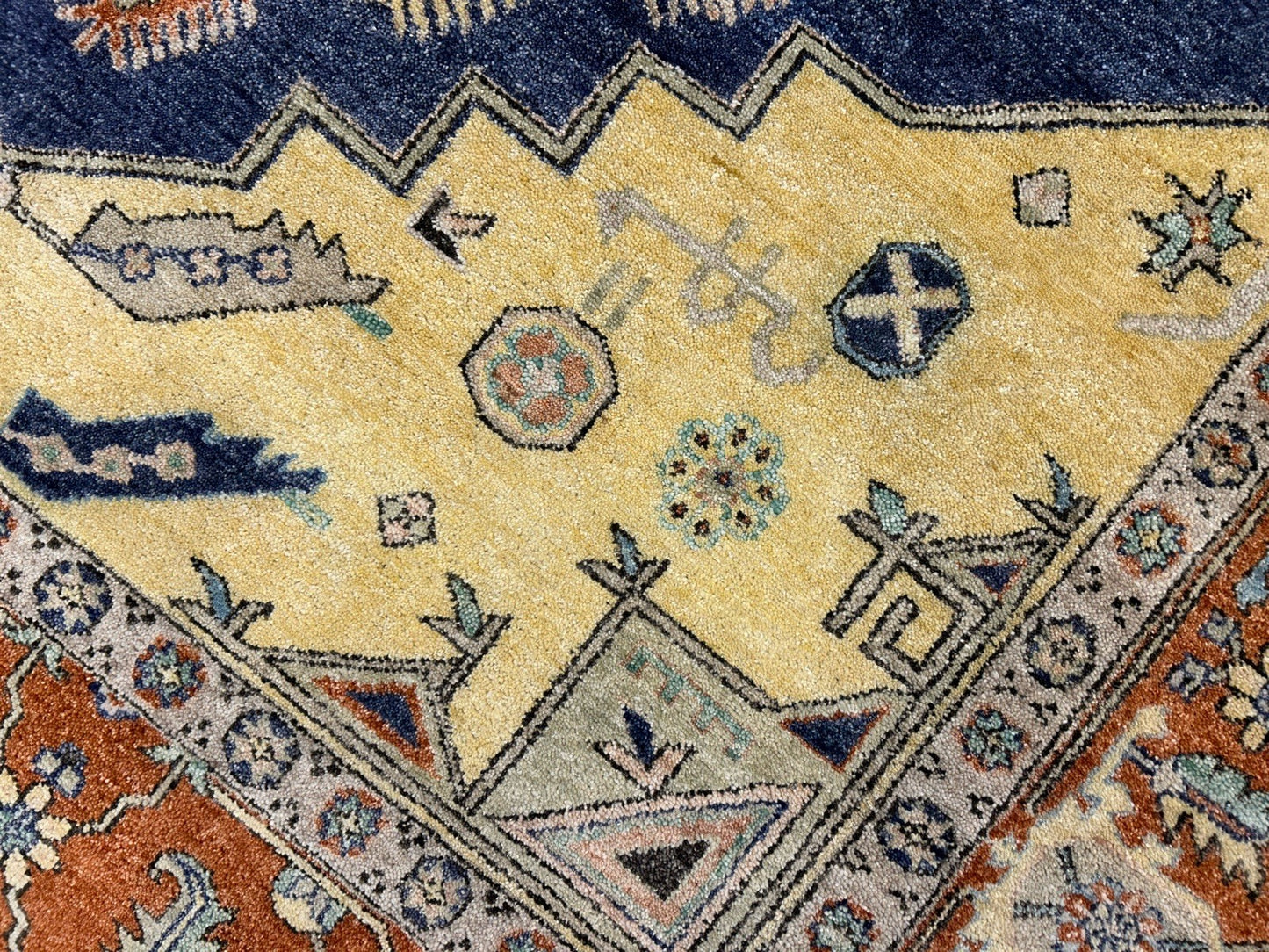 8’x10’1” Hand-Knotted 100% Wool Pile Indoserapi Area Rug - Carpet