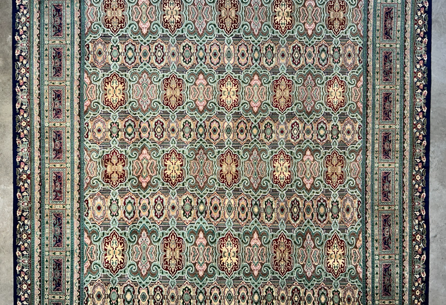 8'10"x11'10" Hand-Knotted 100% Wool Pile Oriental Rug
