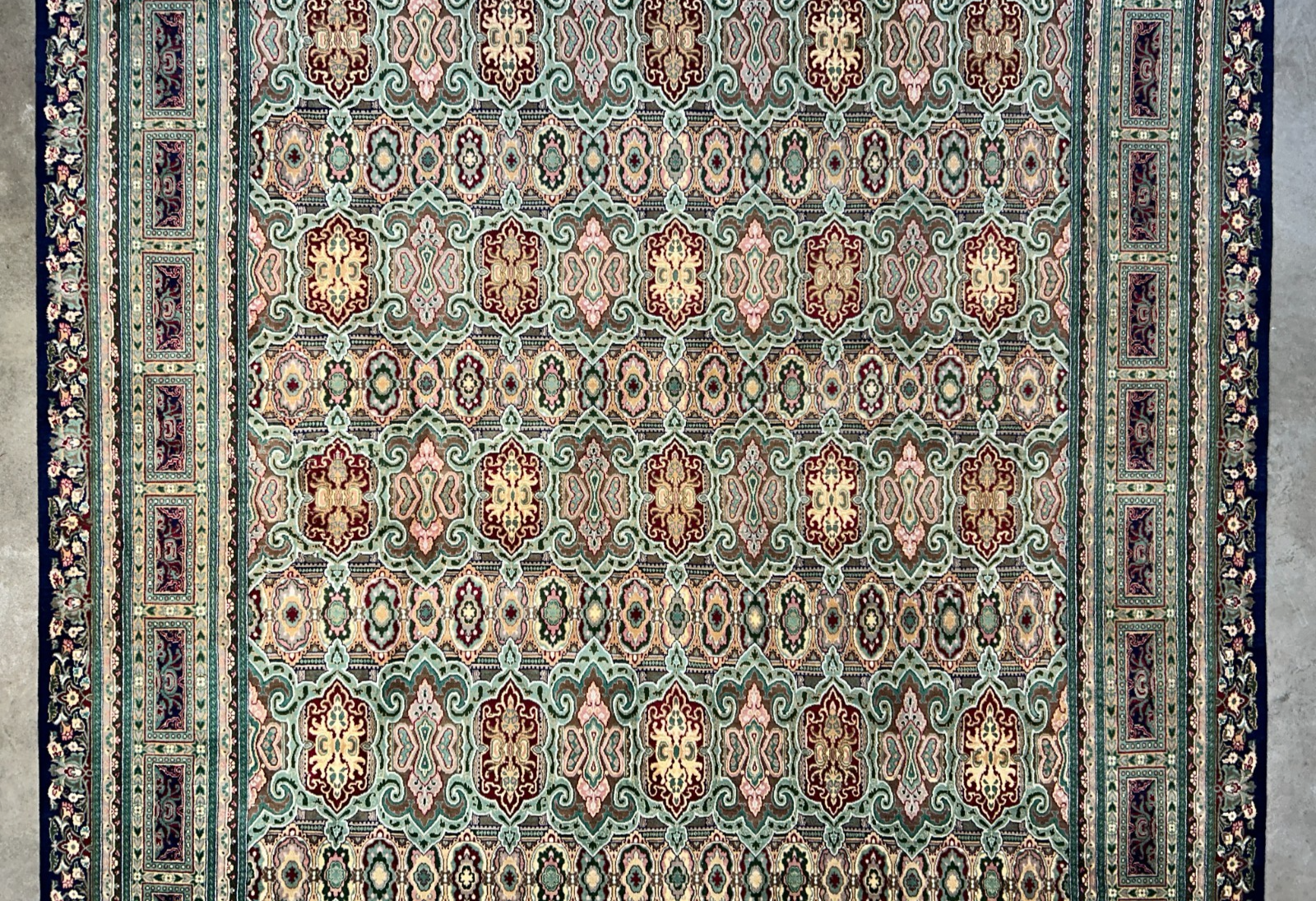 8'10"x11'10" Hand-Knotted 100% Wool Pile Oriental Rug