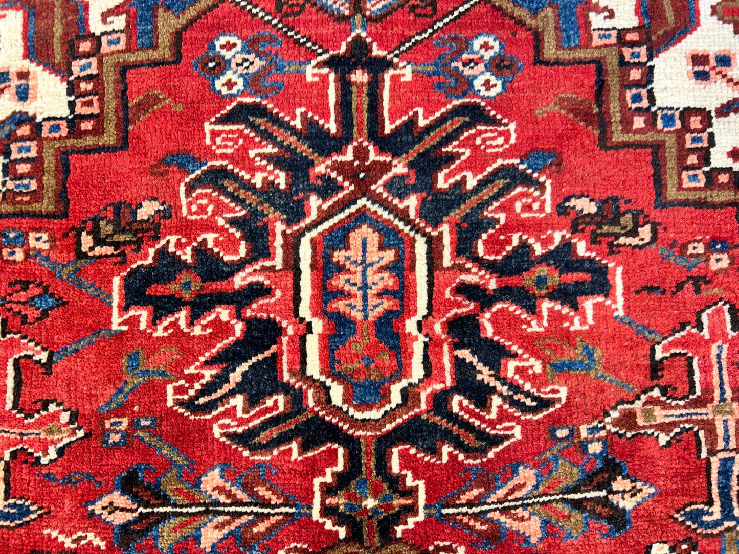 8'3"x11'4" Hand-Knotted 100% Wool Pile Herize Rug