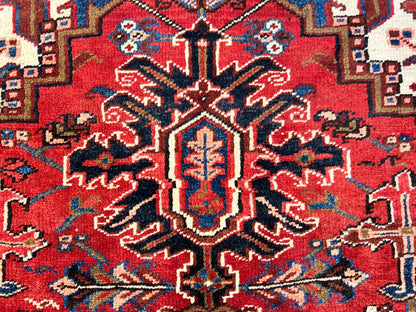 8'3"x11'4" Hand-Knotted 100% Wool Pile Herize Rug