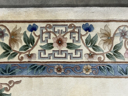 7’10”x10’1” Hand-Knotted 100% Wool Pile Oriental Area Rug - Carpet