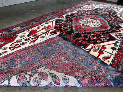 4'11" x 11'4'' Hand-Knotted 100% Lamb Wool Pile Nahavande Area Rug - Carpet