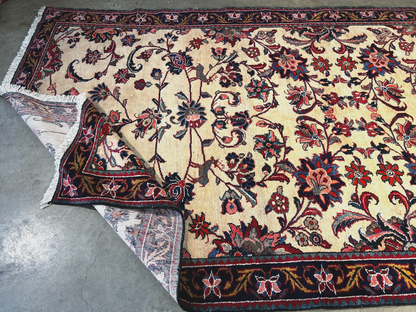 5'1" x 10'3" Hand-Knotted 100% Wool Pile Nahavande Area Rug - Carpet