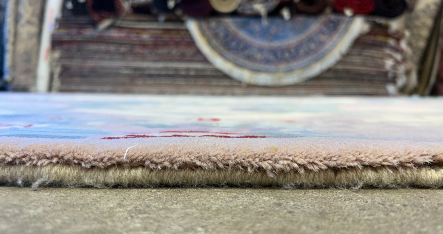 8'9"x11'10" Hand-Knotted 100% Wool Pile Oriental Rug  (Some stains on the Rug)