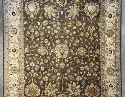 9'x12' Hand-Knotted 100% Wool Pile Agra Rug