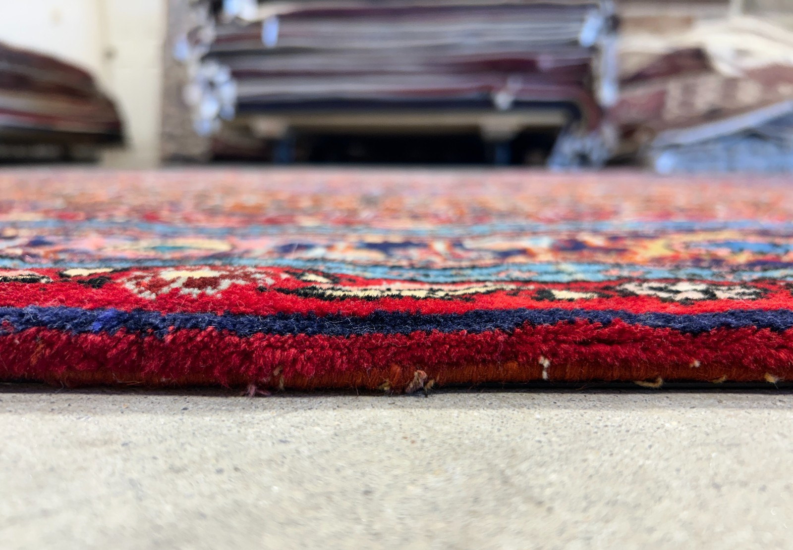 4'8"x7'2" Hand-Knotted 100% Wool Pile Bidjare Area Rug - Carpet