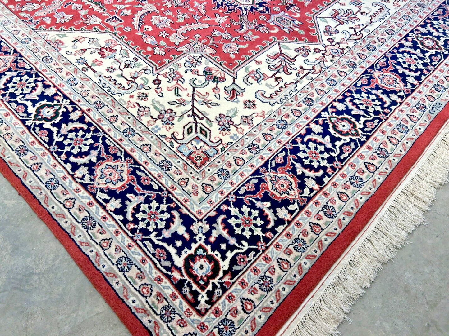 9' x 12' Hand-Knotted 100% Wool Carpet - Herize Design Area Rug