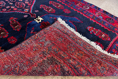 4'7" x 9'9'' Hand-Knotted 100% Lamb Wool Bidjare Area Rug