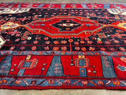 5'1" x 9'8" Hand-Knotted 100% Wool Carpet - Nahavande Area Rug